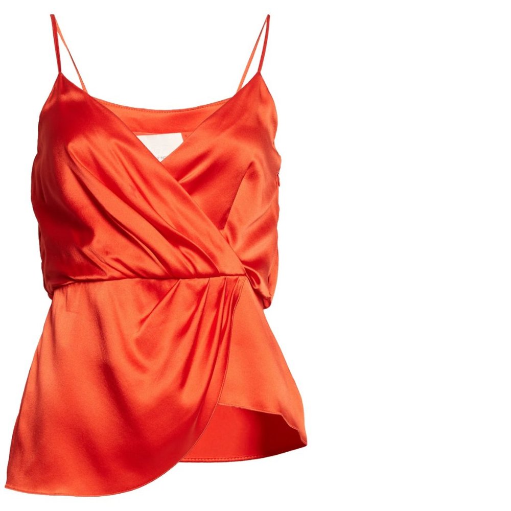 CINQ A SEPT Mirin Sleeveless Silk Cami Top, XSmall